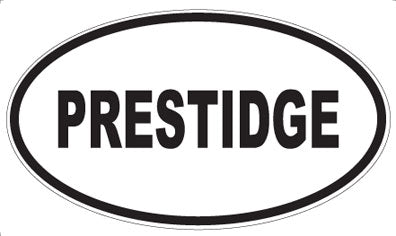 PRESTIDGE - Oval Sticker