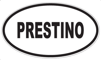 PRESTINO - Oval Sticker