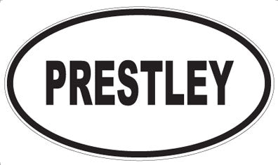 PRESTLEY - Oval Sticker