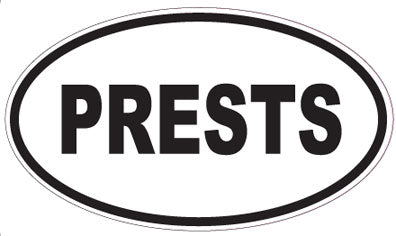 PRESTS - Oval Sticker