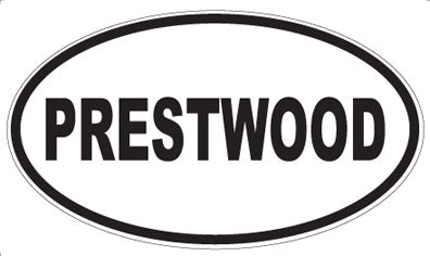 PRESTWOOD - Oval Sticker