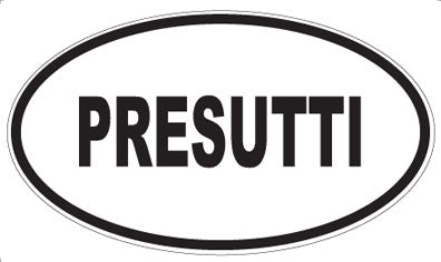 PRESUTTI - Oval Sticker