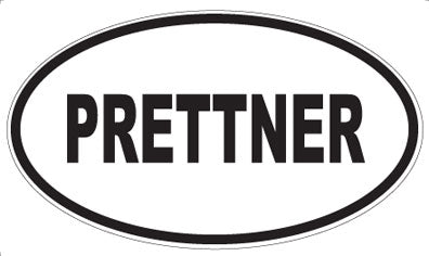 PRETTNER - Oval Sticker