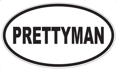 PRETTYMAN - Oval Sticker