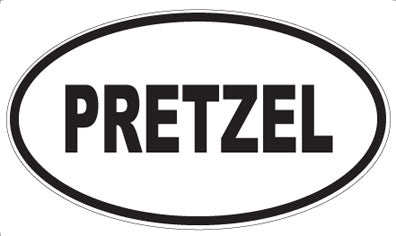 PRETZEL - Oval Sticker