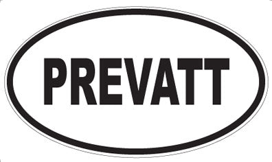 PREVATT - Oval Sticker