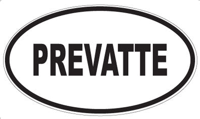 PREVATTE - Oval Sticker