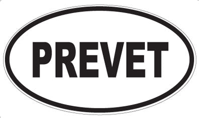 PREVET - Oval Sticker