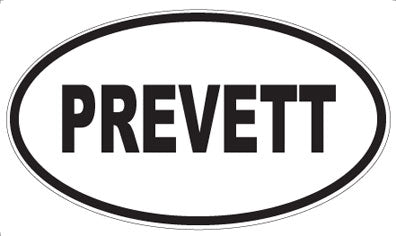 PREVETT - Oval Sticker