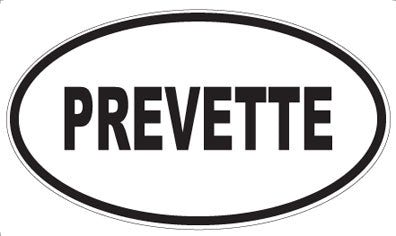 PREVETTE - Oval Sticker