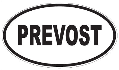 PREVOST - Oval Sticker