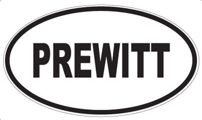 PREWITT - Oval Sticker