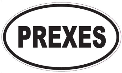 PREXES - Oval Sticker