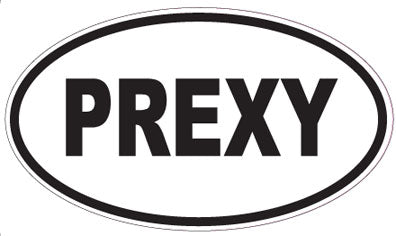 PREXY - Oval Sticker