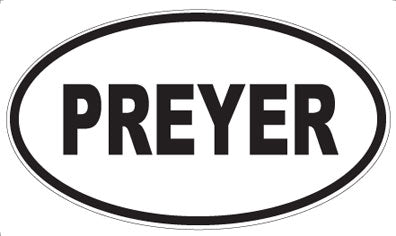 PREYER - Oval Sticker