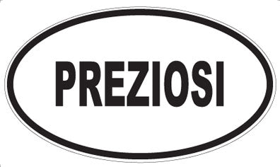 PREZIOSI - Oval Sticker