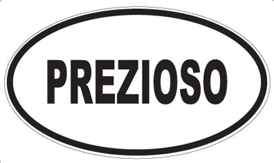 PREZIOSO - Oval Sticker