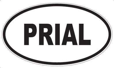 PRIAL - Oval Sticker
