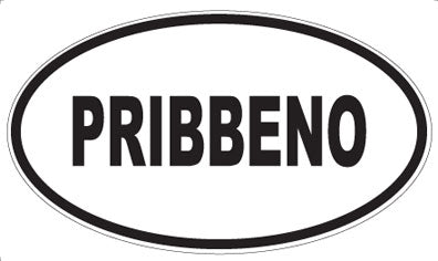 PRIBBENO - Oval Sticker