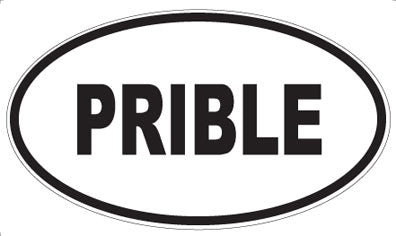 PRIBLE - Oval Sticker