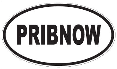 PRIBNOW - Oval Sticker