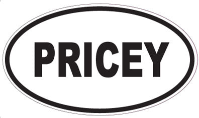 PRICEY - Oval Sticker