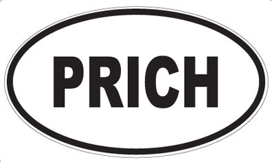 PRICH - Oval Sticker