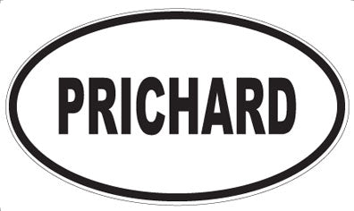 PRICHARD - Oval Sticker
