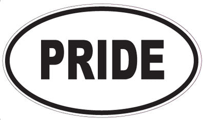 PRIDE - Oval Sticker