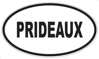 PRIDEAUX - Oval Sticker