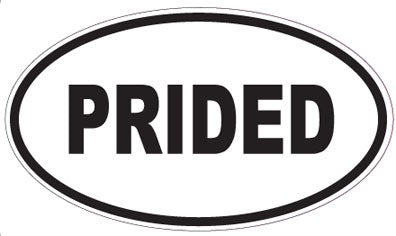 PRIDED - Oval Sticker