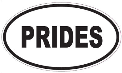 PRIDES - Oval Sticker