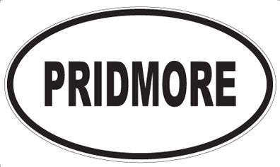 PRIDMORE - Oval Sticker