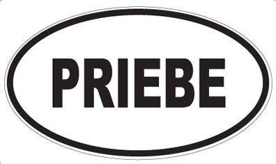 PRIEBE - Oval Sticker