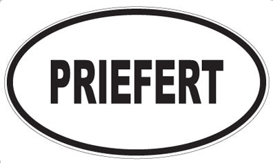 PRIEFERT - Oval Sticker