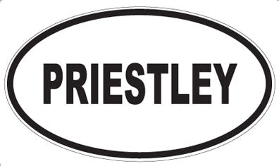PRIESTLEY - Oval Sticker