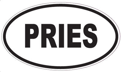 PRIES - Oval Magnet