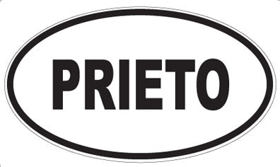 PRIETO - Oval Sticker