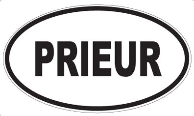 PRIEUR - Oval Sticker