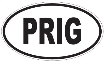 PRIG - Oval Sticker