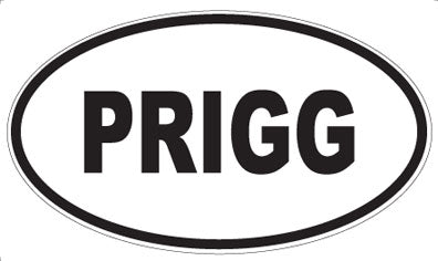 PRIGG - Oval Sticker