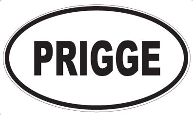 PRIGGE - Oval Sticker