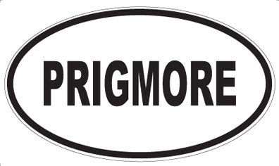PRIGMORE - Oval Sticker