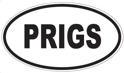 PRIGS - Oval Sticker