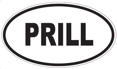 PRILL - Oval Sticker