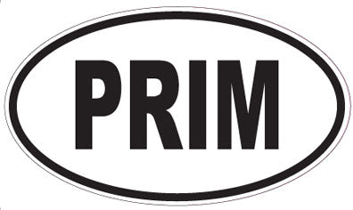 PRIM - Oval Sticker