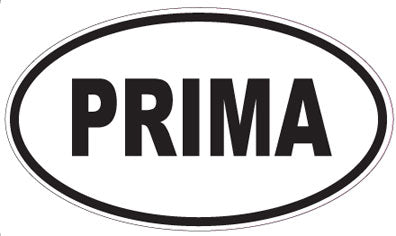 PRIMA - Oval Sticker