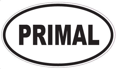 PRIMAL - Oval Sticker
