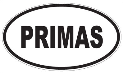PRIMAS - Oval Sticker