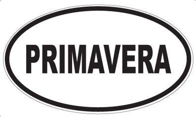 PRIMAVERA - Oval Sticker